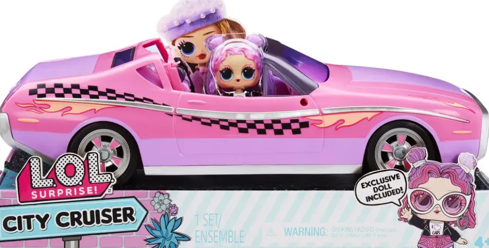 LOL SURPRISE CITY CRUISER™ VOITURE ET MINI POUPEE 7.5 CM