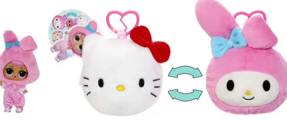 LOLSURPRISE LOVES PELUCHE REVERSIBLE SURPRISE HELLO KITTY