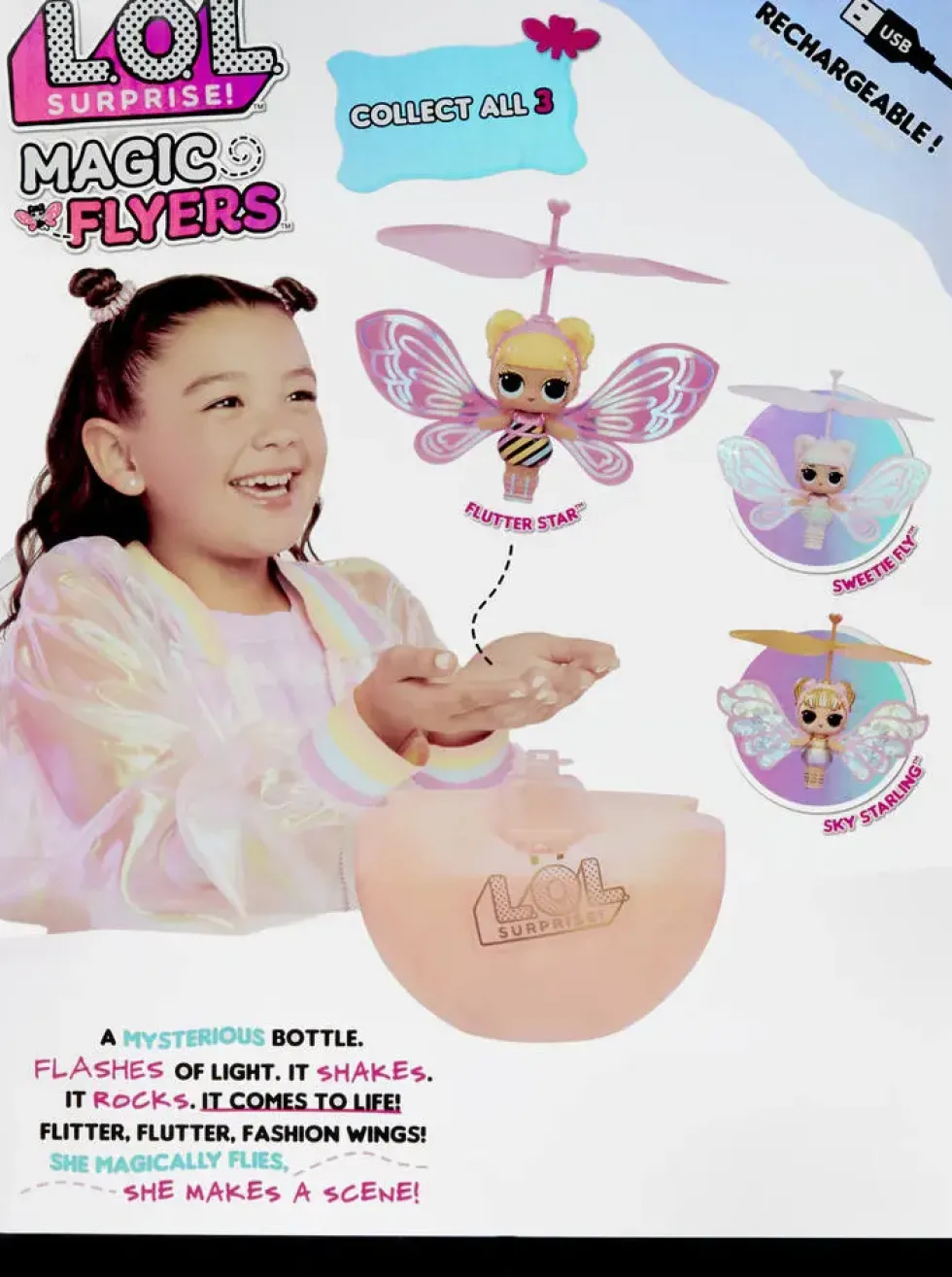 LOL SURPRISE- MAGIC FLYERS MINI POUPEE 7.5 CM WONDER WINGS VOLANTE