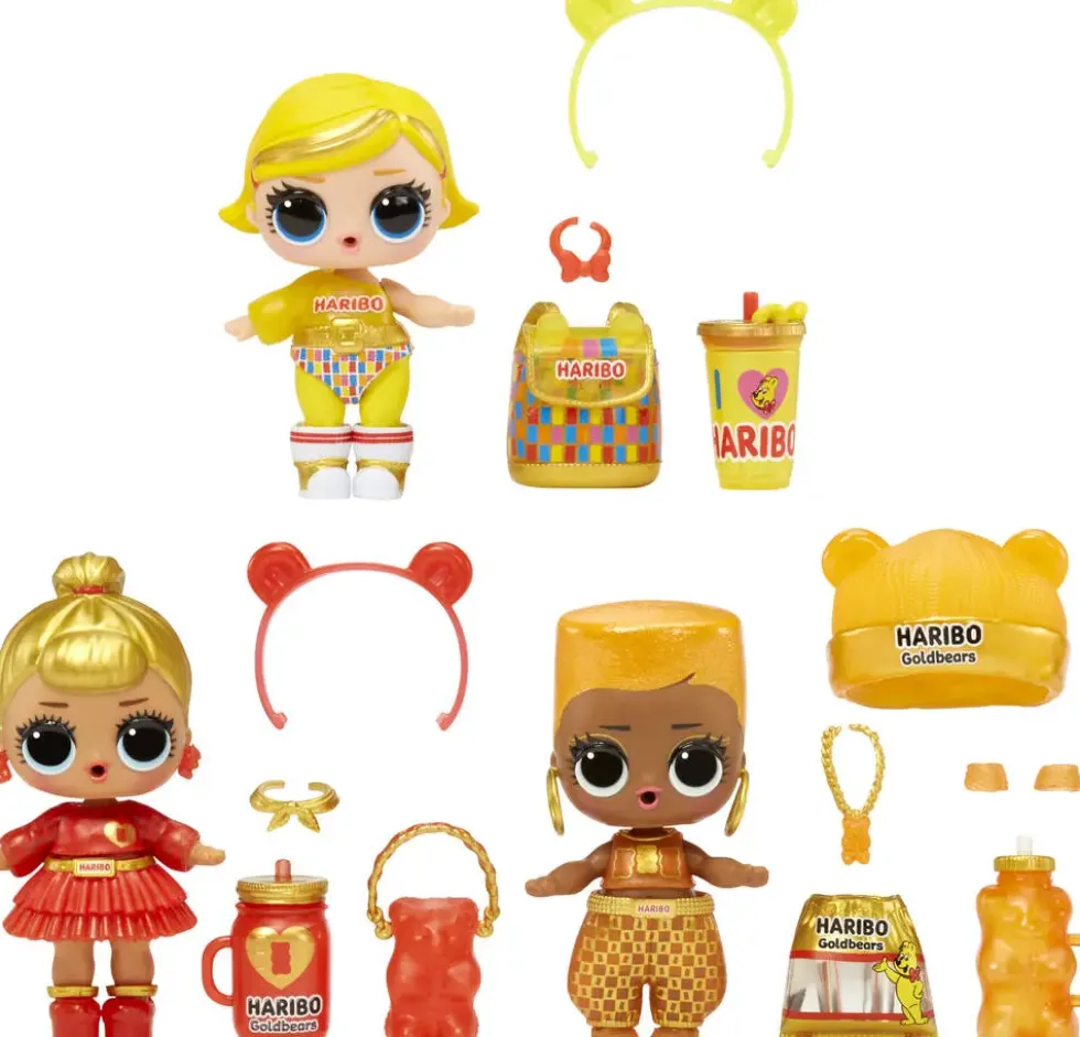 LOL SURPRISE -POUPEE LOVES MINI SWEETS X HARIBO DELUXE GOLDBEARS 7.5 CM