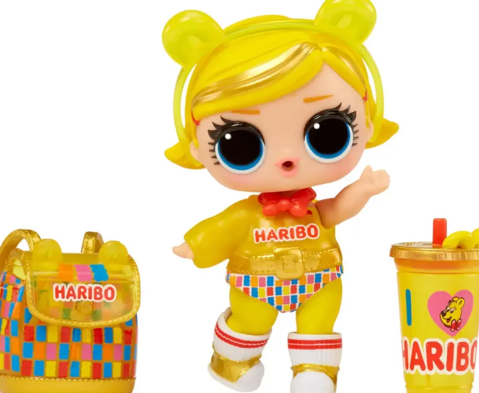LOL SURPRISE -POUPEE LOVES MINI SWEETS X HARIBO DELUXE GOLDBEARS 7.5 CM