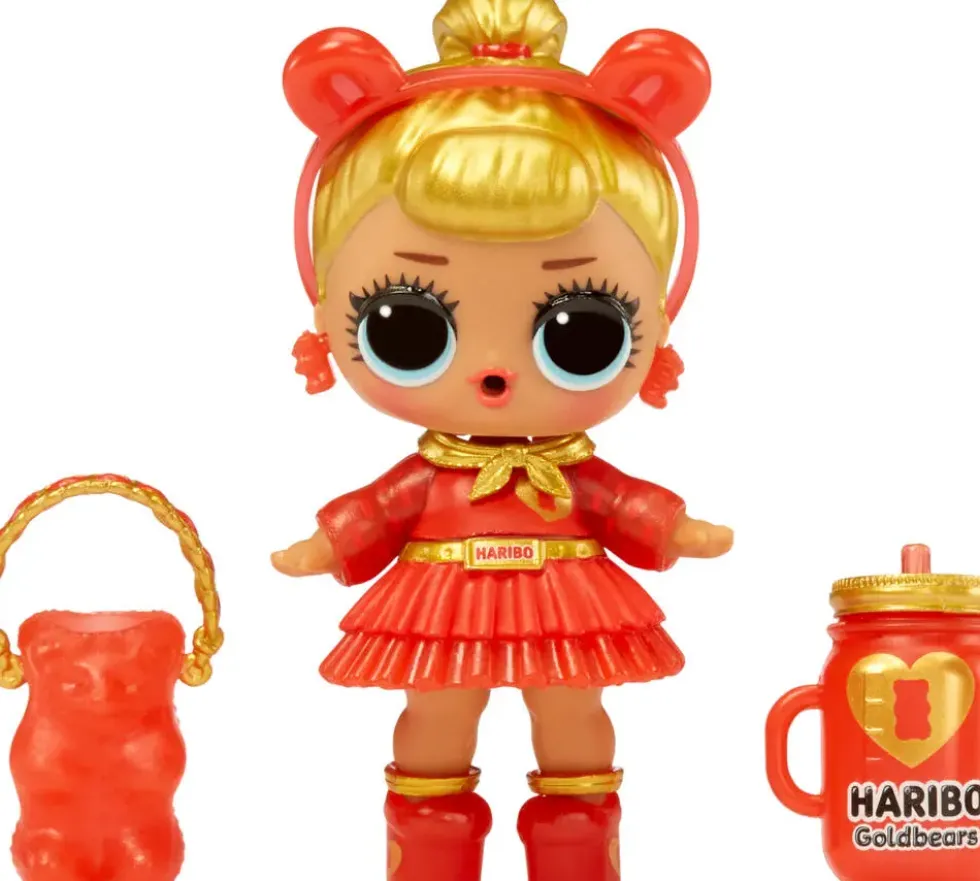 LOL SURPRISE -POUPEE LOVES MINI SWEETS X HARIBO DELUXE GOLDBEARS 7.5 CM
