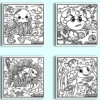 LOT DE 4 COLORIAGES VELOURSOCEAN