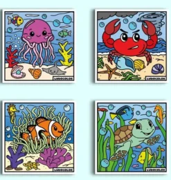 LOT DE 4 COLORIAGES VELOURSOCEAN