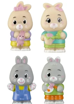 LOT DE 4 PERSONNAGES FAMILLELAPIN