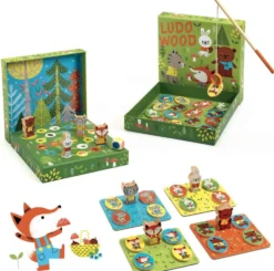 LUDO WOOD - 4 GAMES