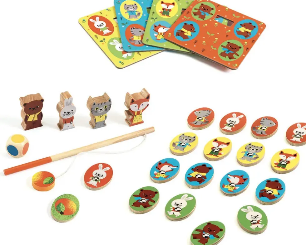 LUDO WOOD - 4 GAMES