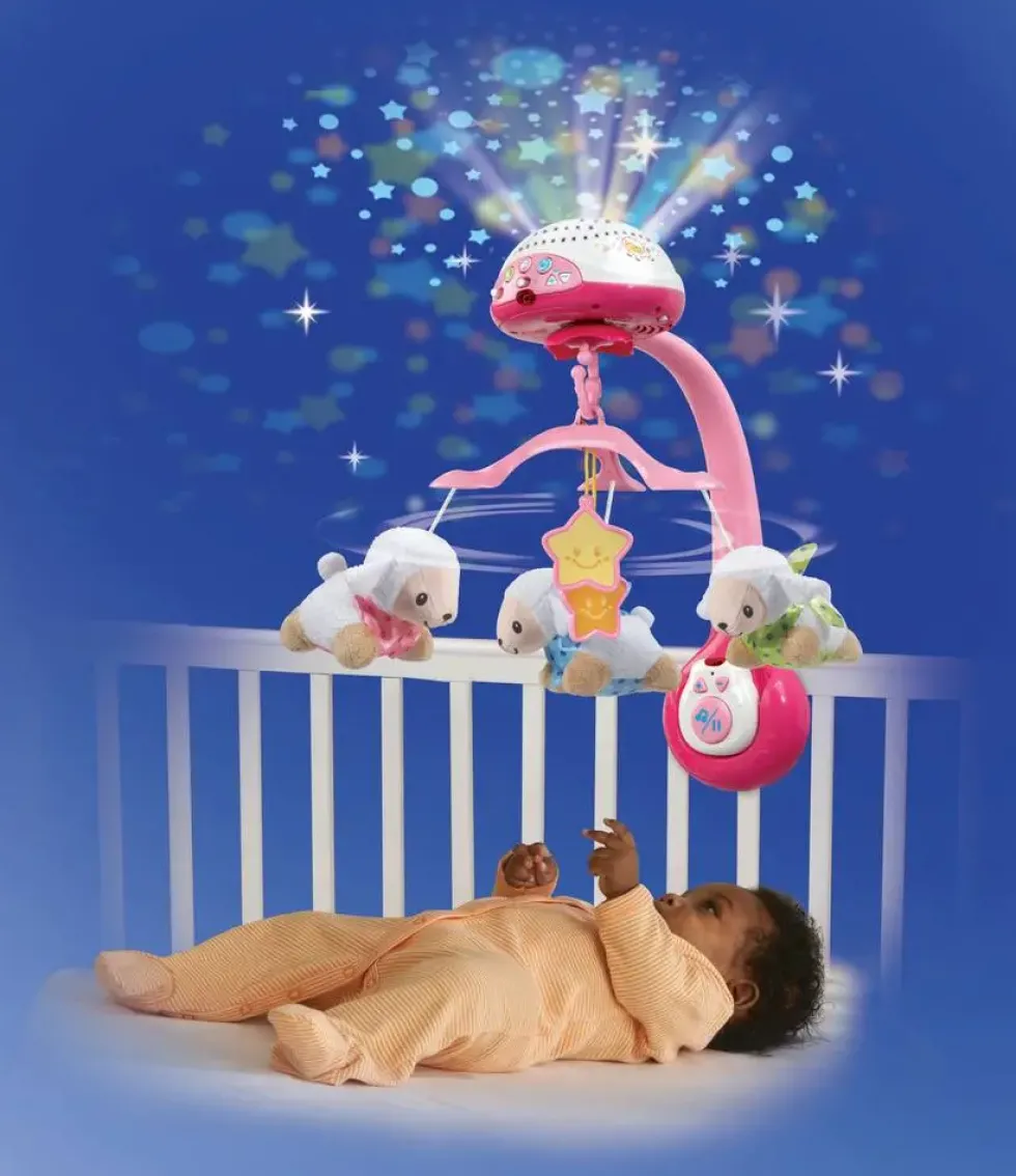LUMI MOBILE COMPTE-MOUTONS ROSE