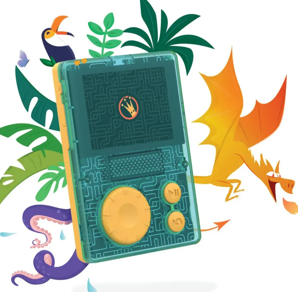 LUNII - FLAM - BALADEUR D'AVENTURES AUDIO INTERACTIVES POUR ENFANTS DES 7 ANS