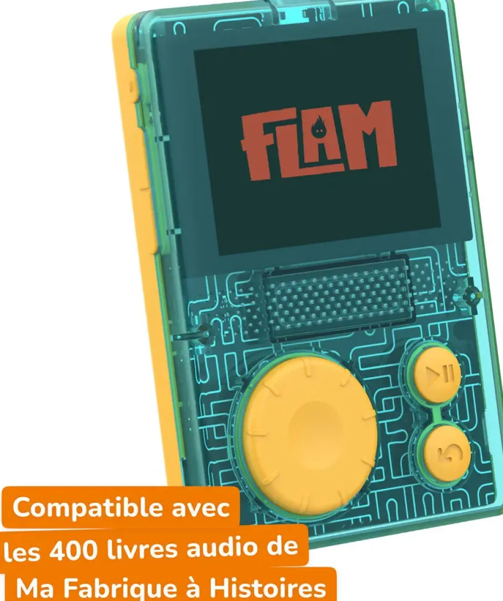 LUNII - FLAM - BALADEUR D'AVENTURES AUDIO INTERACTIVES POUR ENFANTS DES 7 ANS