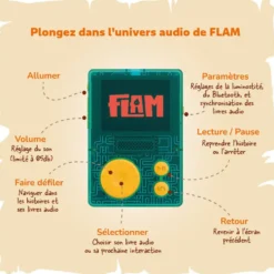 LUNII - FLAM - BALADEUR D'AVENTURES AUDIO INTERACTIVES POUR ENFANTS DES 7 ANS