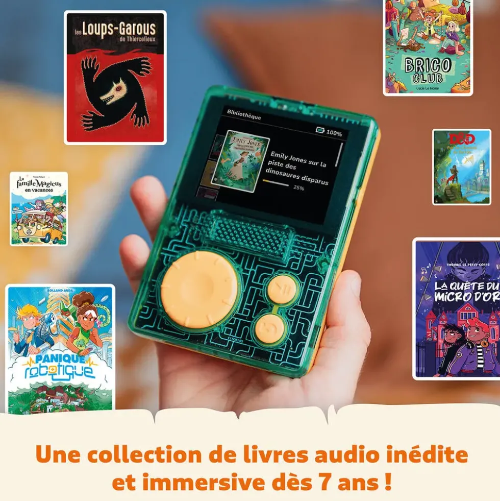 LUNII - FLAM - BALADEUR D'AVENTURES AUDIO INTERACTIVES POUR ENFANTS DES 7 ANS