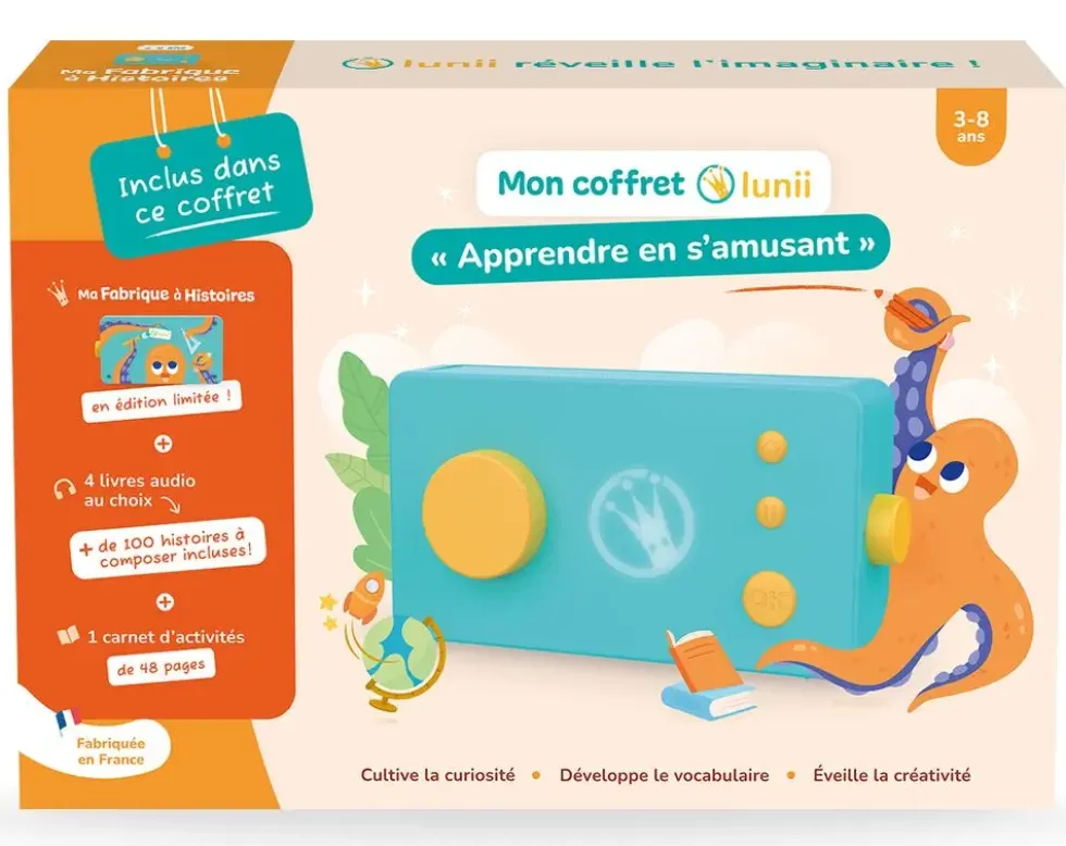 LUNII - LA FABRIQUE A HISTOIRES - COFFRET APPRENDRE EN S'AMUSANT