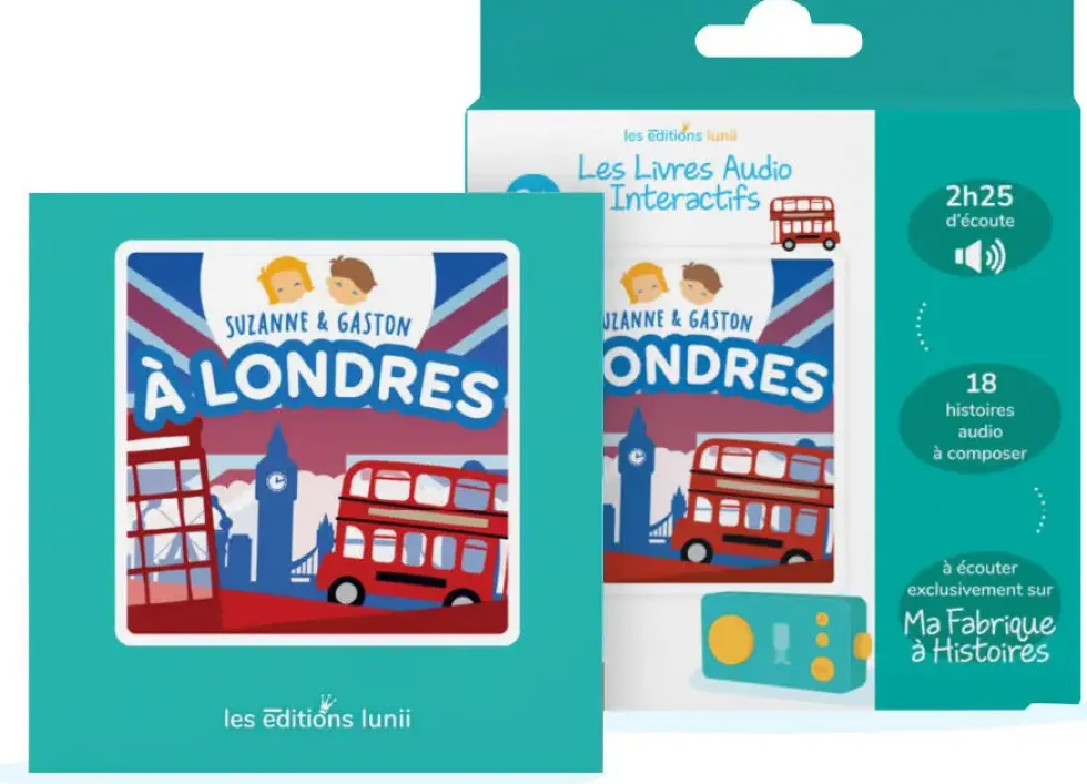 LUNII - LIVRE AUDIO - SUZANNE ET GASTON A LONDRES