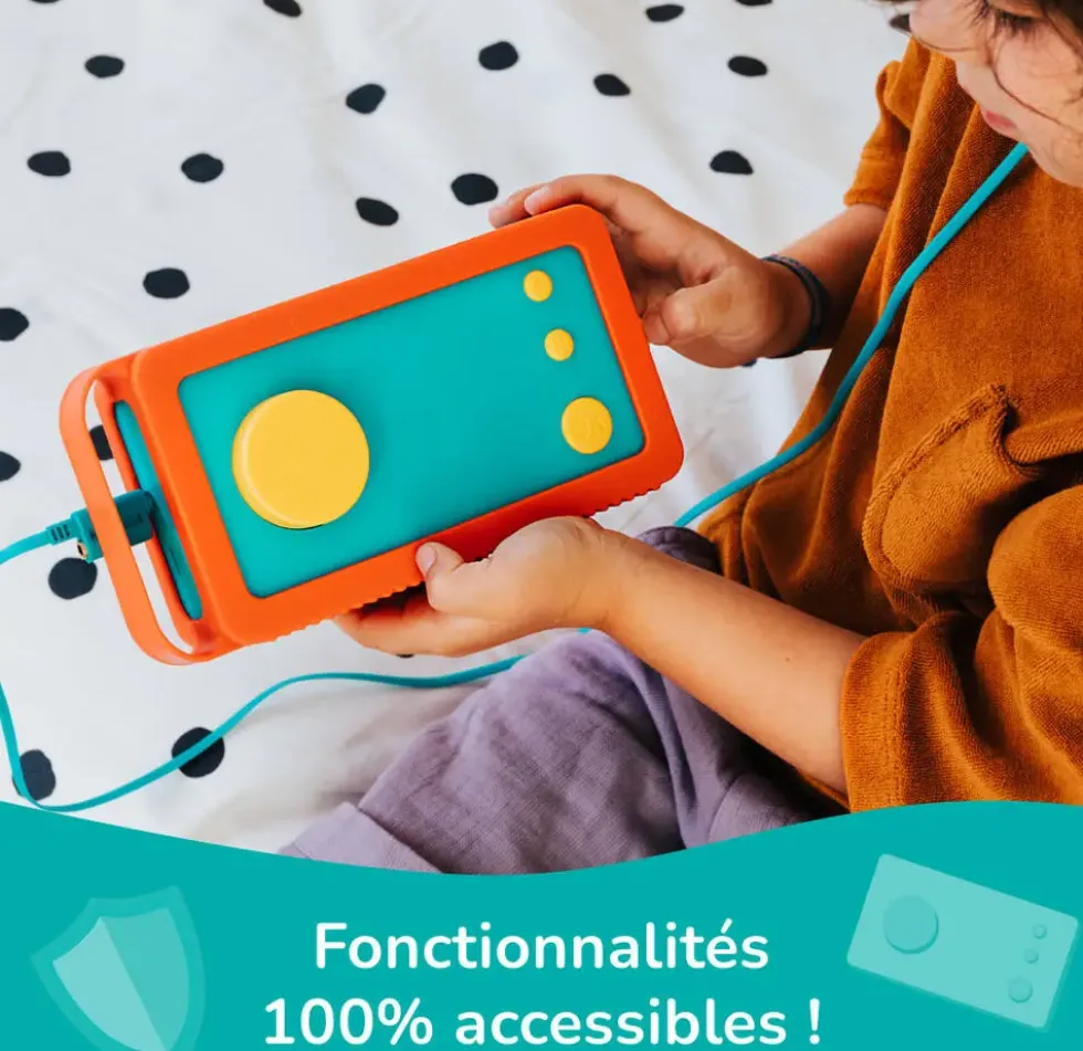 LUNII - ODILE - COQUE OFFICIELLE EN SILICONE ORANGE TONIQUE POUR MA FABRIQUE A HISTOIRES