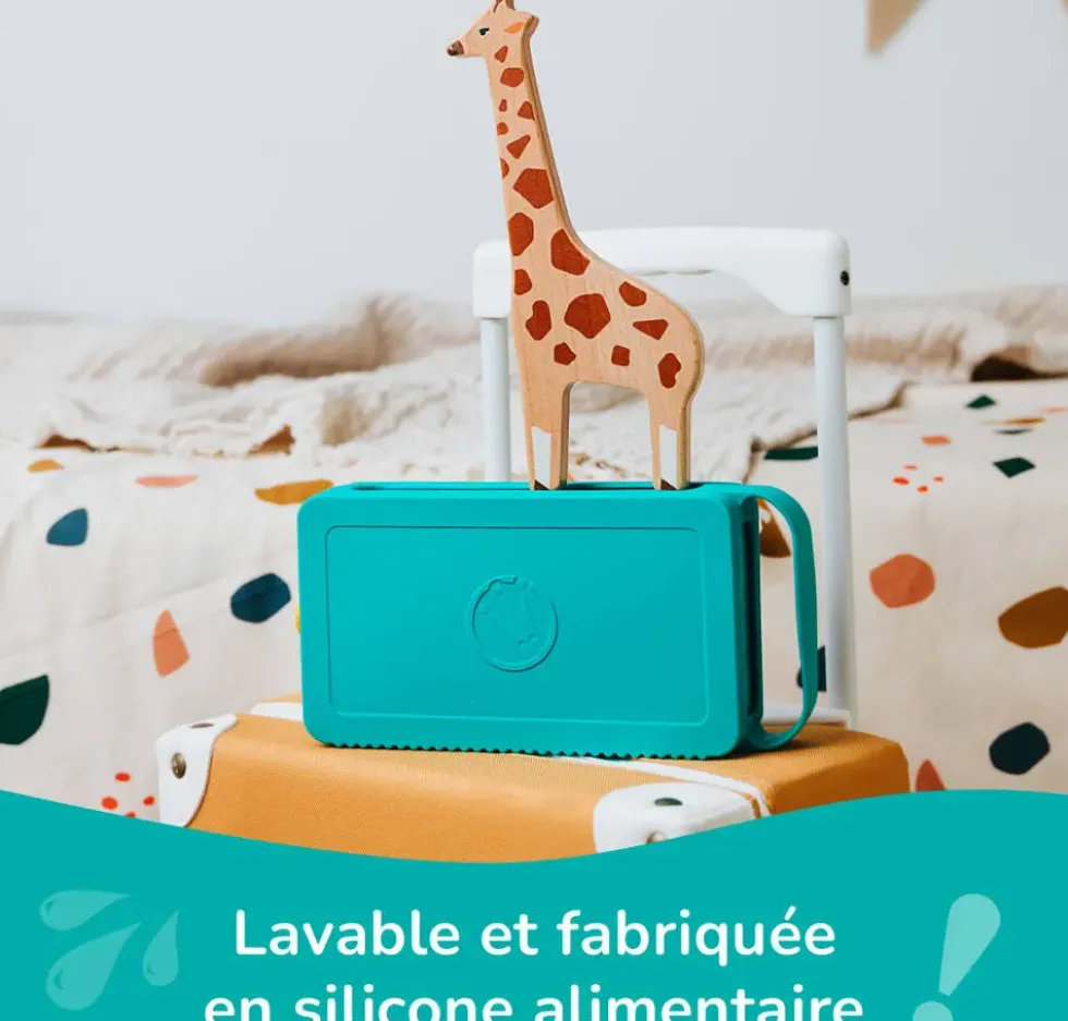 LUNII - ODILE - COQUE OFFICIELLE EN SILICONE VERT ICONIQUE POUR MA FABRIQUE A HISTOIRES