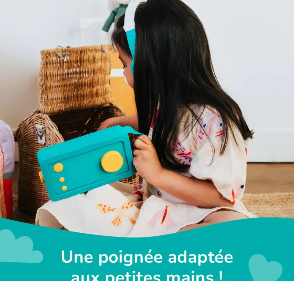 LUNII - ODILE - COQUE OFFICIELLE EN SILICONE VERT ICONIQUE POUR MA FABRIQUE A HISTOIRES