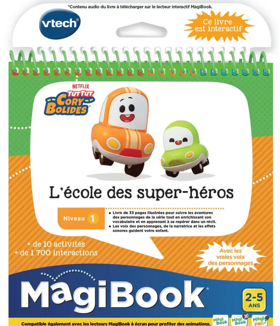 MAGIBOOK - TUT TUT CORY BOLIDES - L'ÉCOLES DES SUPER-HÉROS