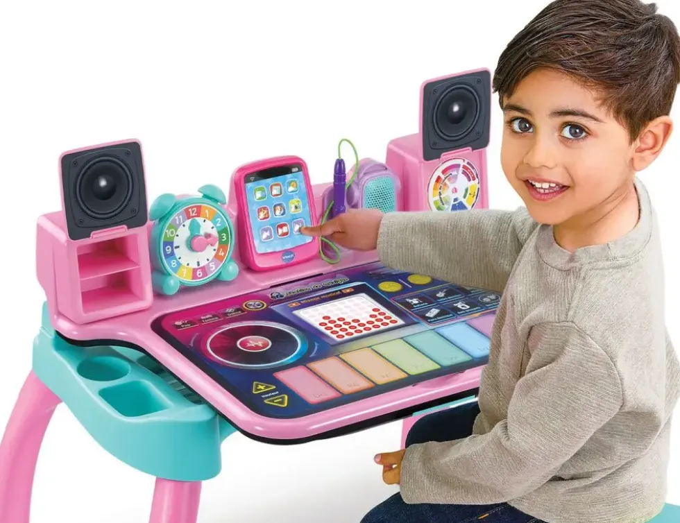 MAGIBUREAU INTERACTIF ET MUSICAL 6 EN 1 ROSE