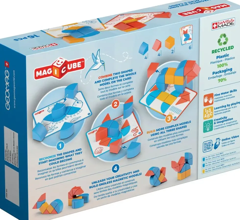 MAGICUBE - BLOCKS AND CARDS - 16 PIECES