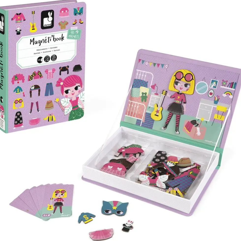 MAGNETI'BOOK DEGUISEMENT FILLE 46 MAGNETS- EN CARTON