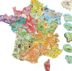 MAGNETS BOIS CARTE DE FRANCE