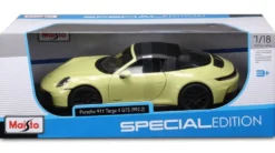 1/18 MAISTO PORSCHE 911 TARGA GTS HYBRIDE 2025 - JAUNE