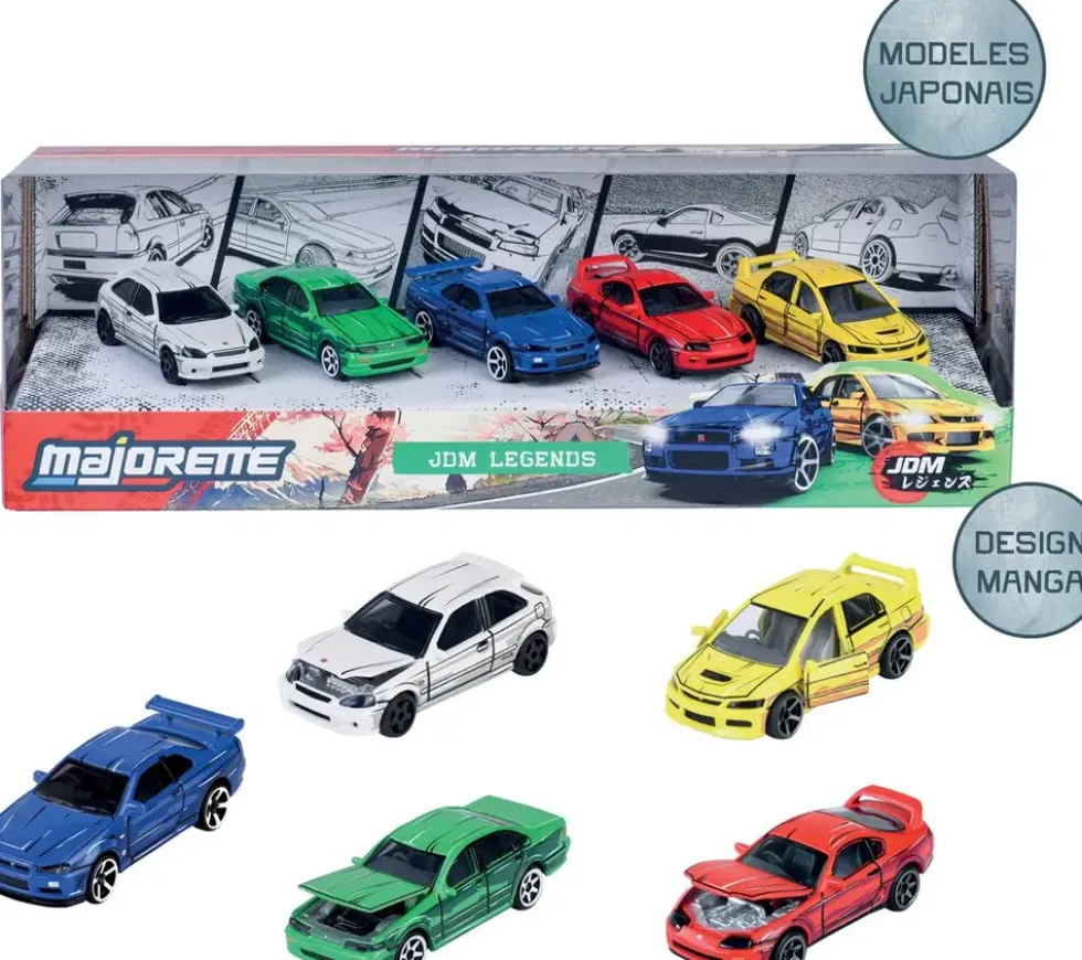 MAJORETTE JAPAN SERIES - GIFTPACK 5 VOITURES