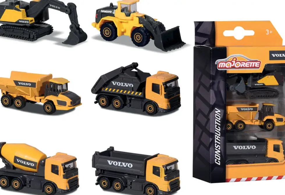MAJORETTE PREM VOLVO CONST. 3 PIECES