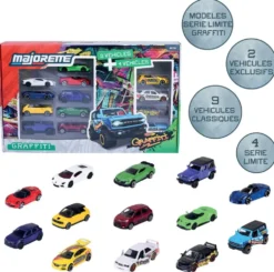 MAJORETTE SERIE LIMITEE - SET 13 VEHICULES GRAFFITI