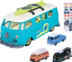 MAJORETTE -VOLKSWAGEN THE ORIGINALS CARRY CASE+ 3 VEHICULES