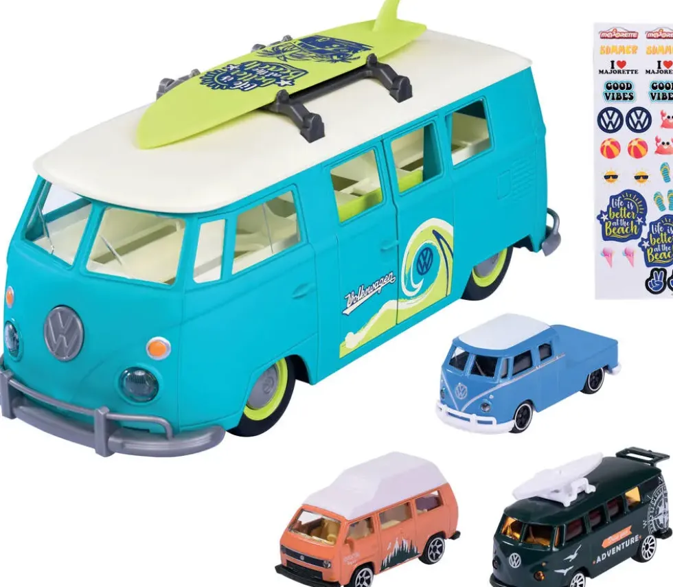MAJORETTE -VOLKSWAGEN THE ORIGINALS CARRY CASE+ 3 VEHICULES