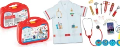 MALLETTE DOCTEUR PRESTIGE II AVEC SMARTPHONE STETHOSCOPE METAL ET BLOUSE EN TISSU