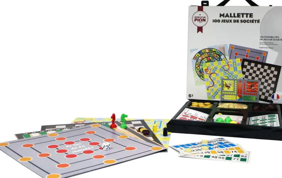 MALLETTE 100 JEUX DE SOCIETE