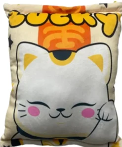 MANEKI NEKO - COUSSIN KAWAII AVEC 6 MINI PELUCHES