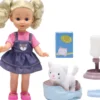 MA POUPEE 30 CM ET SON CHAT