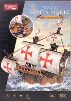 MAQUETTE 3D BATEAU SANTA MARIA - 204 PIECES