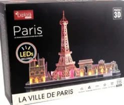 MAQUETTE 3D MONUMENTS DE PARIS 50 CM- LUMINEUX LED 115PIECES