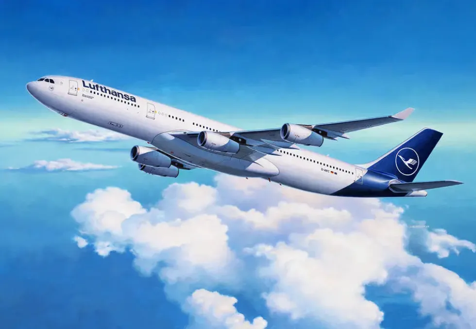 MAQUETTE112 PIECES - A340-300 LUFTHANSA NEW LIVERY