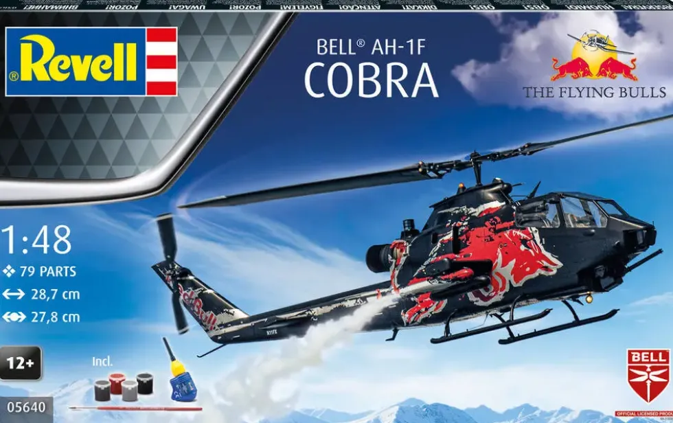 MAQUETTE 79 PIECES - FLYING BULLS AH-1F COBRA
