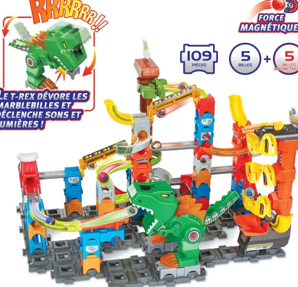 MARBLE RUSH - DINO ADVENTURES MAGNETIC SET XL400E