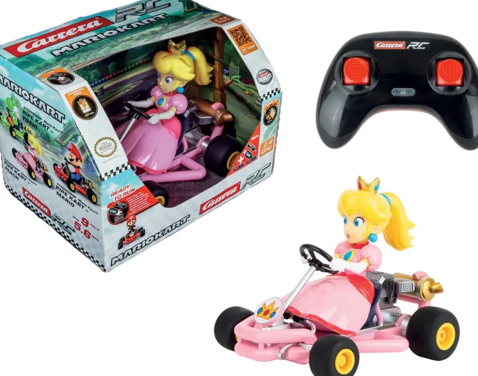 MARIO KART - VEHICULE PIPE KART PEACH 2.4 GHZ RADIOCOMMANDE