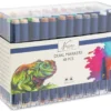 MARQUEURS DOUBLE POINTE 48 PIECES