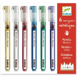 6 MARQUEURS METALLIQUES
