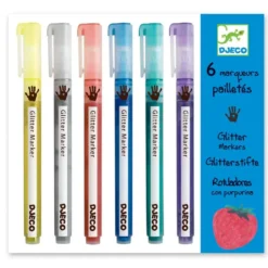 6 MARQUEURS PAILLETES