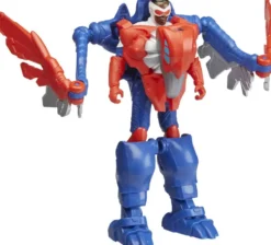 MARVEL - AVENGERS - FIGURINE - CAPTAIN AMERICA - MECHSTRIKE MECHASAURS REDWING ET CAPTAIN