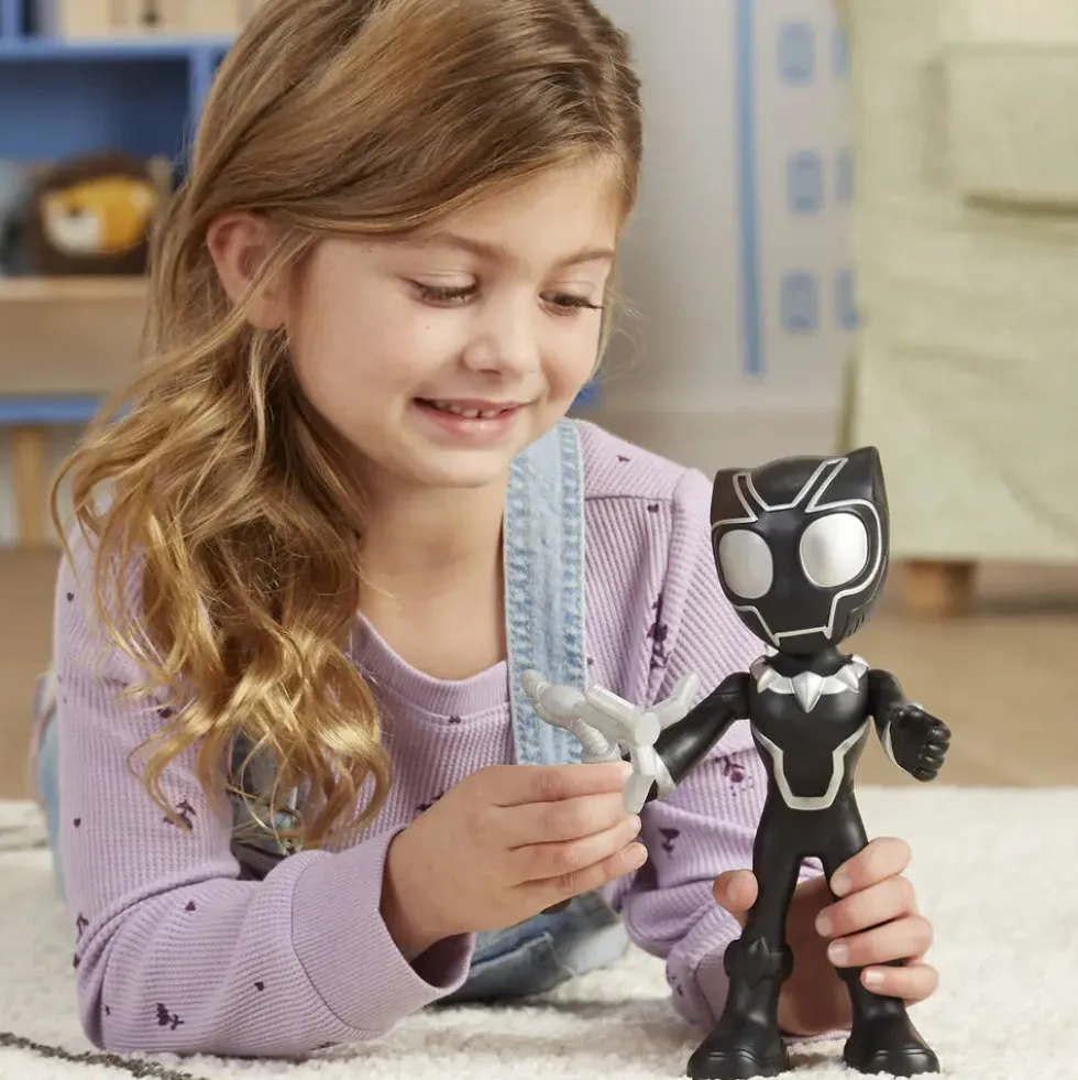 MARVEL - AVENGERS - FIGURINE - SPIDEY - BLACK PANTHER 23 CM
