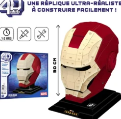 MARVEL - AVENGERS - IRON MAN - 4D BUILD - CASQUE 96 PIECES