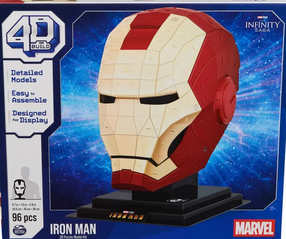 MARVEL - AVENGERS - IRON MAN - 4D BUILD - CASQUE 96 PIECES