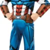 MARVEL CAPTAIN AMERICA - DEGUISEMENT LUXE - TAILLE L 7-8 ANS